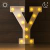 SATYAM KRAFT Acrylic 1 Pcs Marquee Alphabet Letter LED Light | Decorative Name Lamp for Home, Bedroom, Wedding, Birthday, Anniversary & Romantic Gift and Night and Wall Lamp (Y, Big), White view 3
