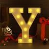SATYAM KRAFT Acrylic 1 Pcs Marquee Alphabet Letter LED Light | Decorative Name Lamp for Home, Bedroom, Wedding, Birthday, Anniversary & Romantic Gift and Night and Wall Lamp (Y, Big), White view 4