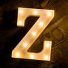 SATYAM KRAFT Acrylic 1 Pcs Marquee Alphabet Letter LED Light | Decorative Name Lamp for Home, Bedroom, Wedding, Birthday, Anniversary & Romantic Gift and Night and Wall Lamp (Z, Big),White view 1