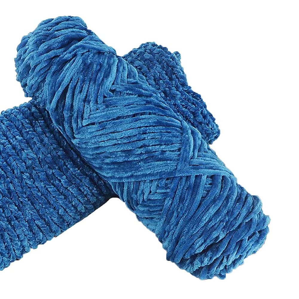 PRANSUNITA Softee Chunky Super Bulky Knitting Acrylic Yarn for Hand DIY Bag Blanket Cushion Crocheting Projects 100 GMS (Turquoise)