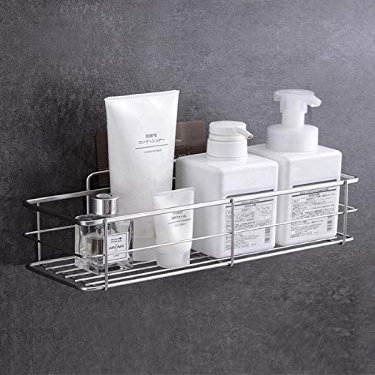 Zebroc Wall Mounted Stainless Steel Multi Purpose Bathroom Shelf/Rack/Kitchen Shelf/Bathroom Shelves and Racks Steel Wall Mounted Organizer for Home