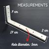FAPBADRI Heavy Duty L Brackets Wall Mounted Shelf Supports, Material: MS (Mild Steel), Screws & Wallplugs Included, Colour: Ivory Powder Coated, Size: 17 cms, 4 Pieces view 2
