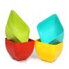 Foliam Plastic Eco Bowl for Serving Snacks Food Soup Serving Bowl Microwave Safe Salad Mixing Bowl Soup Salad Bowl Multicolor Set of (12 x12 x 7cm, 6) view 1