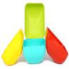 Foliam Plastic Eco Bowl for Serving Snacks Food Soup Serving Bowl Microwave Safe Salad Mixing Bowl Soup Salad Bowl Multicolor Set of (12 x12 x 7cm, 6) view 3