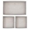 Unyks Star Foldable Cloth Storage Box Closet Dresser Drawer Organizer Cube Basket Bins Containers Divider with Drawers for Underwear, Bras, Socks, Ties, Scarves (Set of 3 - Grey Wave) view 1