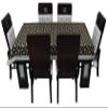 RMDecor 8 Seater Waterproof Printed Dining Table Cover with White lace Size 60 Inches x 108 Inches view 2