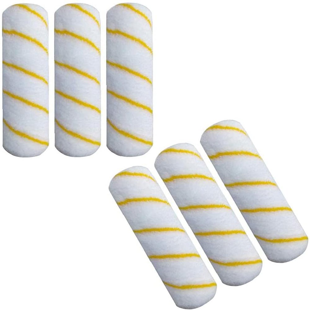 Paint Roller Covers, 9" Roller Covers, Pack of 6, Covers for Paint Rollers