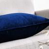 Khooti Decorative Velvet Square Cushion Cover Throw Pillow Cover for Living Room Couch Diwan Single Seater Sofa, Colourful Modern Small 10 x 10 Inches / 25 x 25 cm (Colour - Blue)(Set of 2 Pieces) C2-200 TC view 2