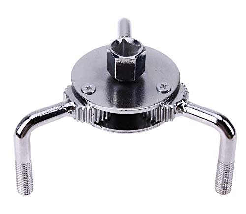 Digital Craft Alloy Auto Car Repair Tools Adjustable Two Way Oil Filter Wrench Tool with 3 Jaw Remover Tool for Cars Trucks 63-100mm Single Sided Speciality (Pack of 1)