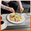 Bathla Table Mats - Set of 6-45cm x 30cm PVC Table Placemats & Coasters for Home Dining Table | Multipurpose, Heat-Resistant, Waterproof & Washable | Matworks (Balsa) view 3