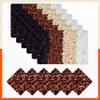 Bathla Table Mats - Set of 6-45cm x 30cm PVC Table Placemats & Coasters for Home Dining Table | Multipurpose, Heat-Resistant, Waterproof & Washable | Matworks (AMELLA) view 1