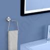 Plantex Stainless Steel Towel Ring for Bathroom/Napkin-Towel Hanger/Wash Basin/Bathroom Accessories - (Chrome-Rectangle) - Pack of 2 view 2