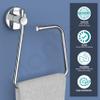 Plantex Stainless Steel Towel Ring for Bathroom/Napkin-Towel Hanger/Wash Basin/Bathroom Accessories - (Chrome-Rectangle) - Pack of 2 view 4