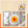 Bathla Table Mats - Set of 6-45cm x 30cm PVC Table Placemats & Coasters for Home Dining Table | Multipurpose, Heat-Resistant, Waterproof & Washable | Matworks (Cedar) view 2