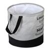 Heart Home Round Non Woven Fabric Foldable Laundry Basket, Toy Storage Basket, Cloth Storage Basket With Handles,45 Ltr (Set Of 2, Grey & Black)-HEARTXY11448 view 4