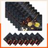 Bathla Table Mats - Set of 6-45cm x 30cm PVC Table Placemats & Coasters for Home Dining Table | Multipurpose, Heat-Resistant, Waterproof & Washable | Matworks (Pique) view 1