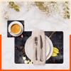 Bathla Table Mats - Set of 6-45cm x 30cm PVC Table Placemats & Coasters for Home Dining Table | Multipurpose, Heat-Resistant, Waterproof & Washable | Matworks (Pique) view 2