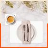 Bathla Table Mats - Set of 6-45cm x 30cm PVC Table Placemats & Coasters for Home Dining Table | Multipurpose, Heat-Resistant, Waterproof & Washable | Matworks (Blossom) view 2