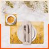 Bathla Table Mats- Set of 6-45cm x 30cm PVC Table Placemats & Coasters for Home Dining Table | Multipurpose, Heat-Resistant, Waterproof & Washable | Matworks (Tansy) view 2