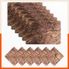 Bathla Table Mats - Set of 6-45cm x 30cm PVC Table Placemats & Coasters for Home Dining Table | Multipurpose, Heat-Resistant, Waterproof & Washable | Matworks (Walnut) view 1