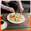 Bathla Table Mats - Set of 6-45cm x 30cm PVC Table Placemats & Coasters for Home Dining Table | Multipurpose, Heat-Resistant, Waterproof & Washable | Matworks (Walnut) view 3