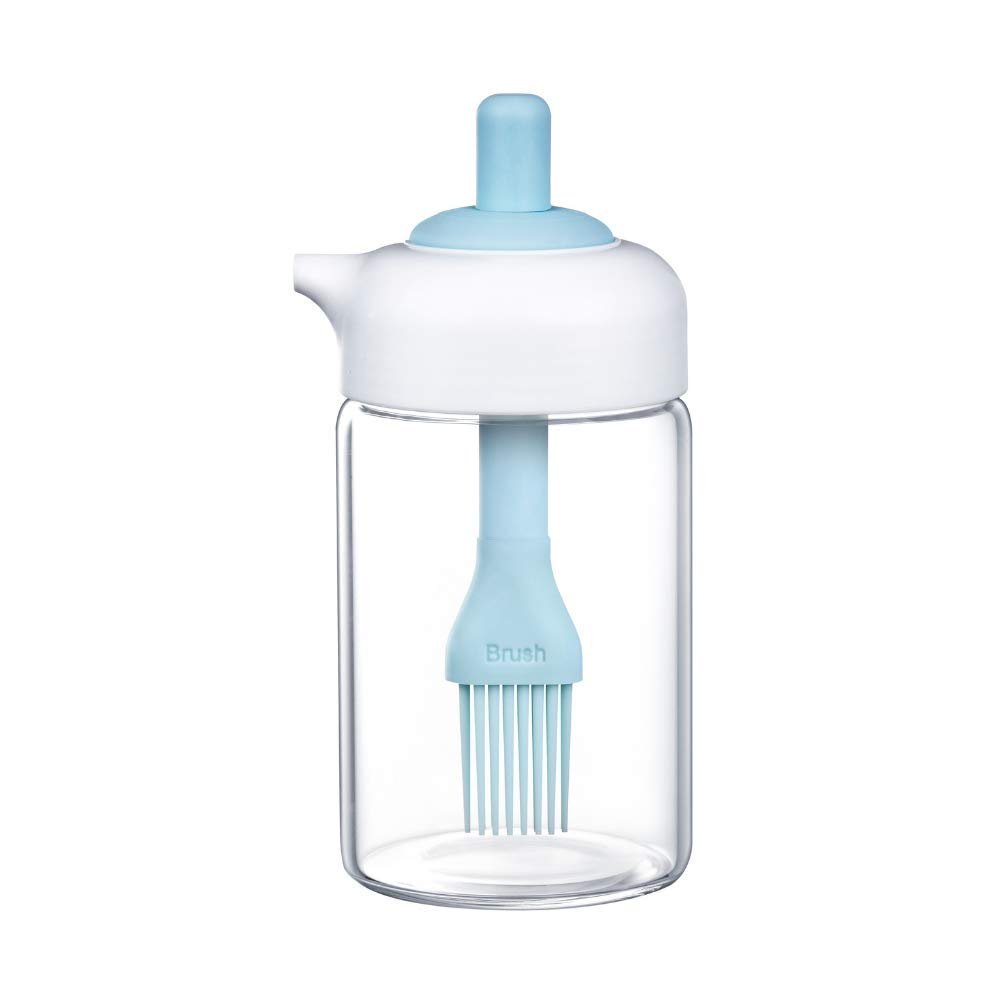 Femora Borosilicate Glass Oil Sprayer For Cooking, Oil Bottle, 200 ML, Pack of 1, Blue