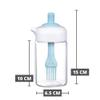 Femora Borosilicate Glass Oil Sprayer For Cooking, Oil Bottle, 200 ML, Pack of 1, Blue view 3