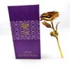 Artificial Rose for Rose Day Valentine's Day Golden Rose with Love Stand and Heart Box view 2