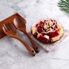 WOOD ART STORE Wooden Cooking Spoon Set with Spatulas for Non-Stick Kitchen Utensil Cooking Set Non Scratch Natural Wood Utensils for Cooking | Set of 6 and 1 Set of Silicon Spatula and Oil Brush (6) view 4