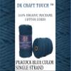 DK Craft Touch Twisted Macrame Pure Cotton Cord for Macrame DIY and Other Projects (Peacock Blue, 4mm Single Strand Ropes) view 2