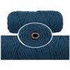 DK Craft Touch Twisted Macrame Pure Cotton Cord for Macrame DIY and Other Projects (Peacock Blue, 4mm Single Strand Ropes) view 3