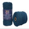 DK Craft Touch Twisted Macrame Pure Cotton Cord for Macrame DIY and Other Projects (Peacock Blue, 4mm Single Strand Ropes) view 4