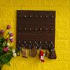 Webelkart Wooden Premium Key Chain Wall Hanging Key Holder- 21 Hooks (Brown) view 1