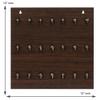 Webelkart Wooden Premium Key Chain Wall Hanging Key Holder- 21 Hooks (Brown) view 3