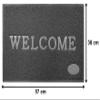 Heart Home Rubber Anti Slip Welcome Door Mat for Home Entrance, Office, Shop (Grey)-Pack of 2-HHEART15376 view 3