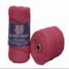 DK Craft Touch Twisted Macrame Pure Cotton Cord for Macrame DIY and Other Projects (Rose, 4mm Single Strand Ropes) view 1