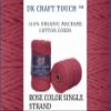 DK Craft Touch Twisted Macrame Pure Cotton Cord for Macrame DIY and Other Projects (Rose, 4mm Single Strand Ropes) view 2
