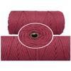 DK Craft Touch Twisted Macrame Pure Cotton Cord for Macrame DIY and Other Projects (Rose, 4mm Single Strand Ropes) view 3