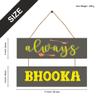 PAPER PLANE DESIGN Door Hanging Funny Quirky (Always Bhooka) view 3