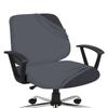 HOTKEI Dark Gray 2 Piece Pack of 1 Office Chair Cover 200GSM Fabric Stretchable Elastic Removable Washable Office Computer Desk Executive Rotating Chair Seat Covers Slipcover Protector view 1