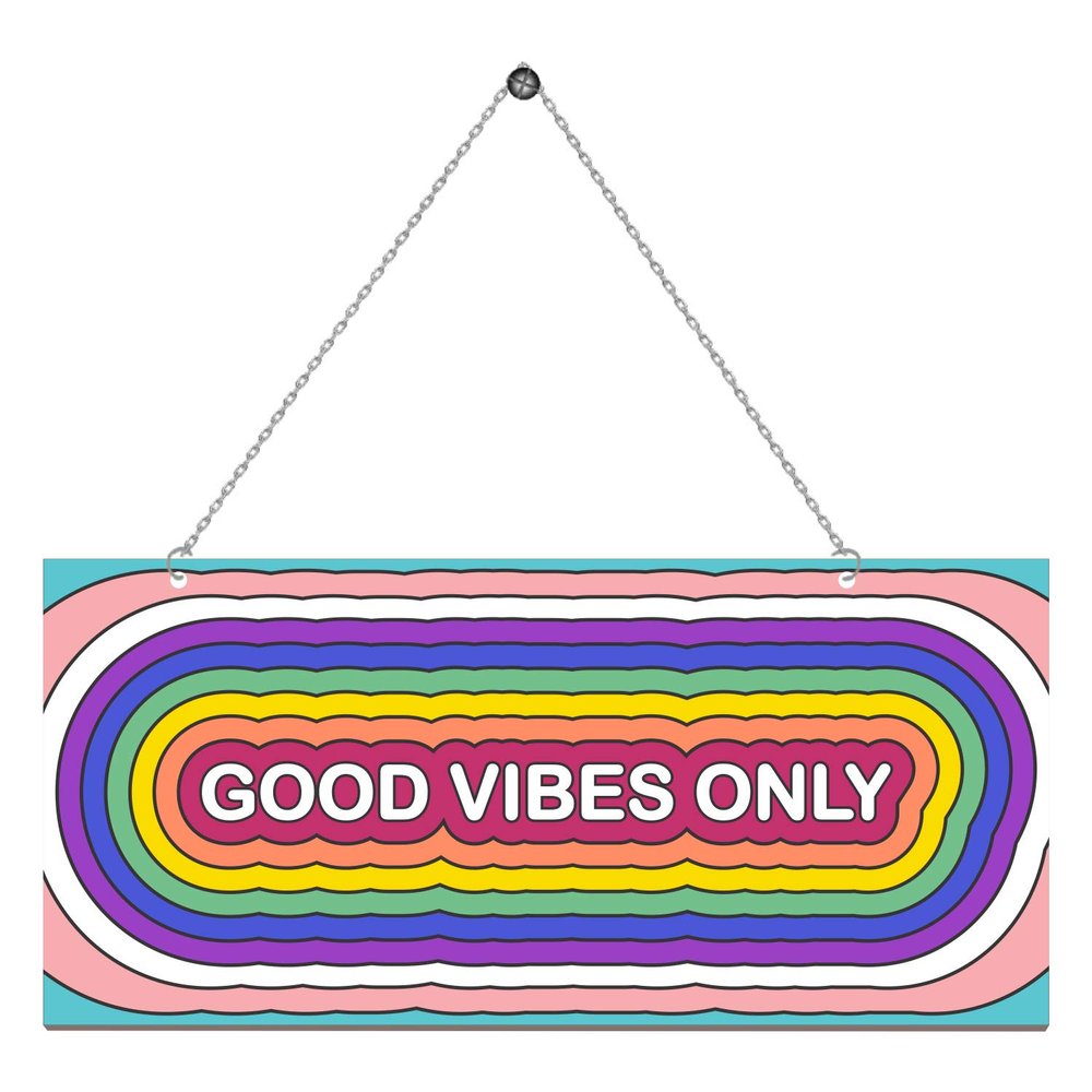 PAPER PLANE DESIGN Door Hanging Funny Quirky (Good Vibes)