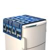 Factcore Solid Fridge Cover for Top with 6 Pockets (21 X 39 Inches) (Blue Box) view 1