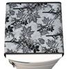 Factcore Solid Fridge Cover for Top with 6 Pockets (21 X 39 Inches) (Black Branch) view 2