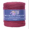 DK Craft Touch Twisted Macrame Pure Cotton Cord for Macrame DIY and Other Projects (Cherry Red, 4mm Single Strand Ropes) view 4