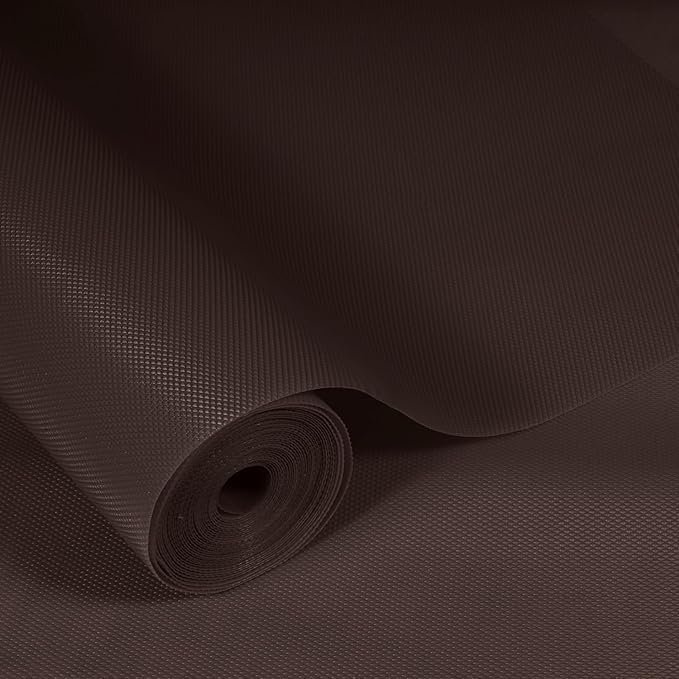 ElastPro (60 cm X 3 m) EVA Food Grade Washable Anti Slip Mat/Sheet for Fridge, Shelf Liner, Table, Kitchen Drawer mat (Diamond Texture, Coffee Brown)