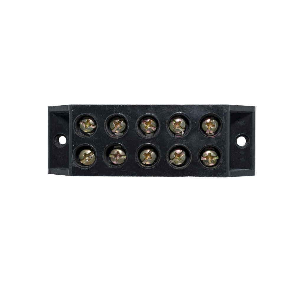 Ovicart 30A 5 Way Bakelite Connector Strip Black Screw Terminal Connection Block