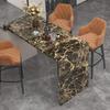 GRAPHIX DESIGN High Gloss Brown Marble Wallpaper, 24 x 96 Inch view 3