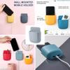 PK shopper Wall Mounted Storage Box Mobile Phone Plug Holder Stand Bathroom Rack Cosmetic Remote Control Storage Organizer Case view 3