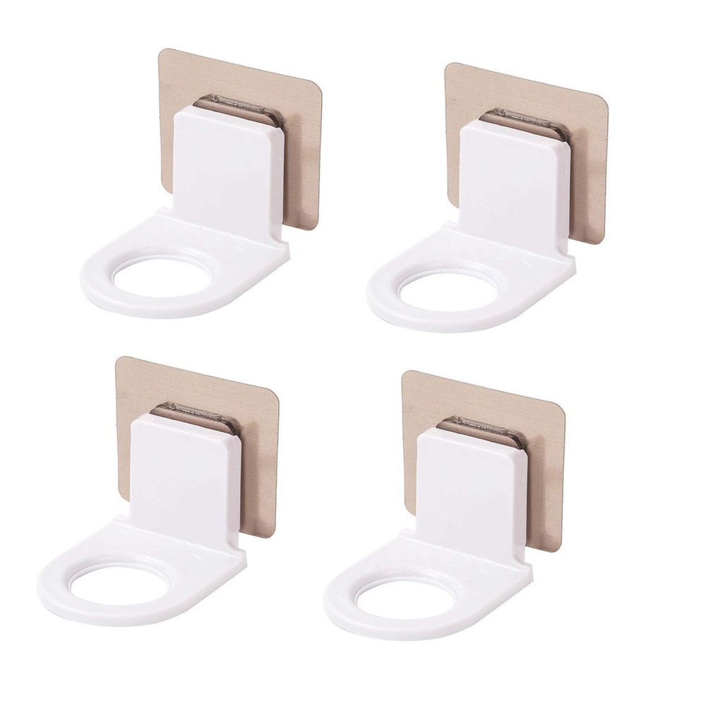 TORMUND Wall Hanging Shampoo Holder Stand for Multipurpose Adhesive Shampoo Holder Hand Body Wash Conditioner Organizer Shower Gel Bottle Holder Shampoo Holder Hook (Bottle Not Included) (4)