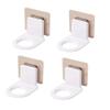 TORMUND Wall Hanging Shampoo Holder Stand for Multipurpose Adhesive Shampoo Holder Hand Body Wash Conditioner Organizer Shower Gel Bottle Holder Shampoo Holder Hook (Bottle Not Included) (4) view 1